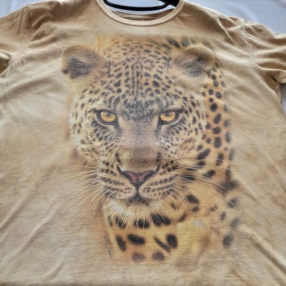 The Mountain Leopard Animal Graphic AOP Acid Wash Brown (Size XL) - Picture 5 of 14